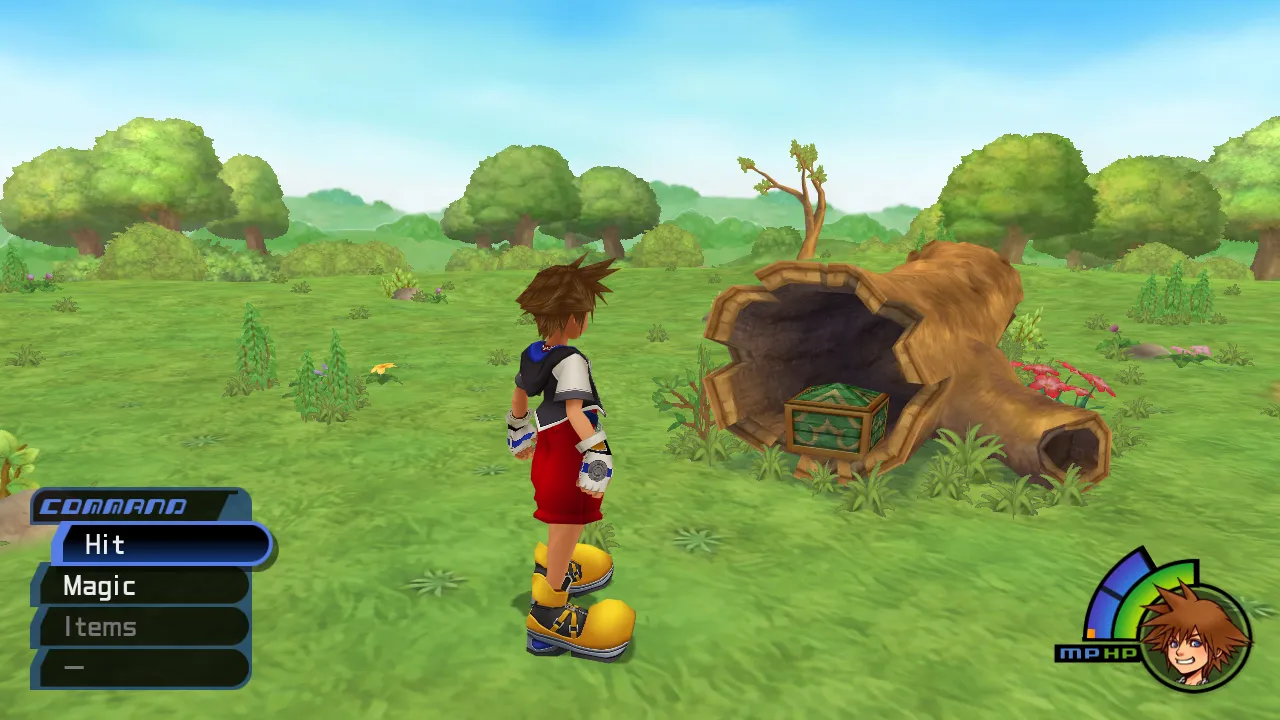 100 Acre Wood Meadow Inside Log Chest